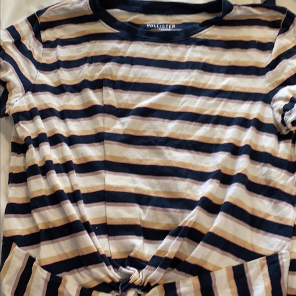 stripped hollister tee